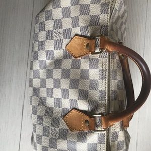 LOUIS VUITTON Damier Azur Speedy 30
